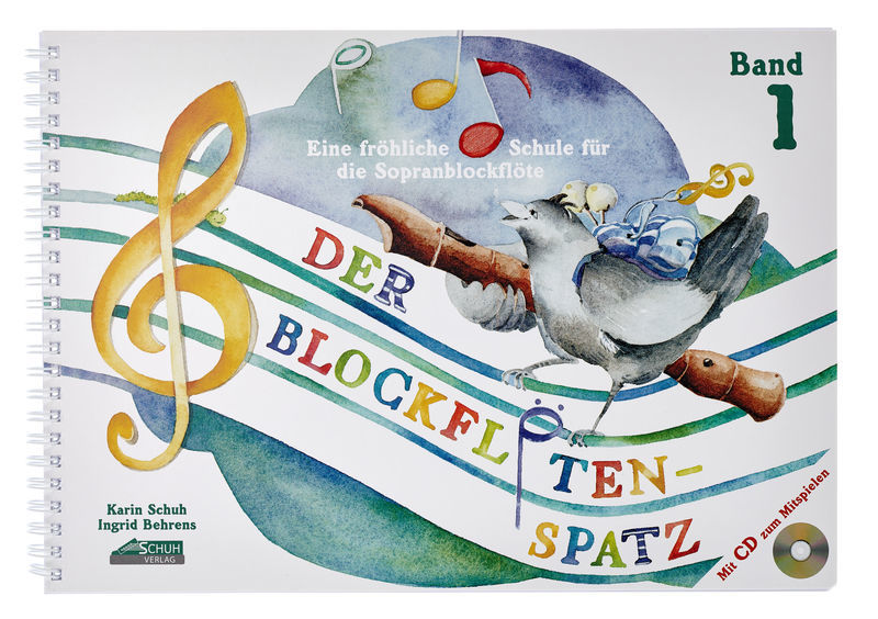 Der Blockflötenspatz 1 + CD Schuh Verlag