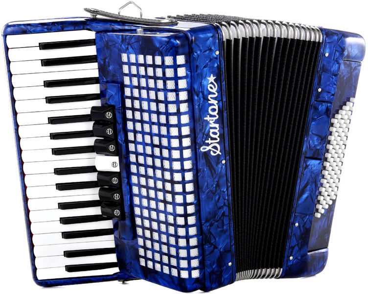 Piano Accordion 72 Blue Startone