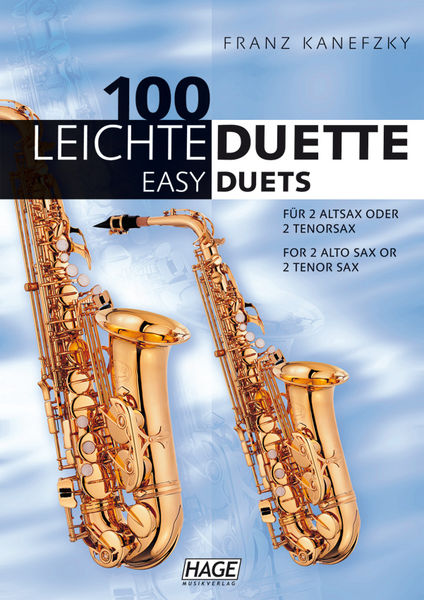 100 Leichte Duette Saxophon Hage Musikverlag