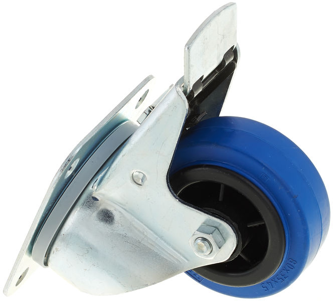 Blue Wheel Braked 80mm Millenium