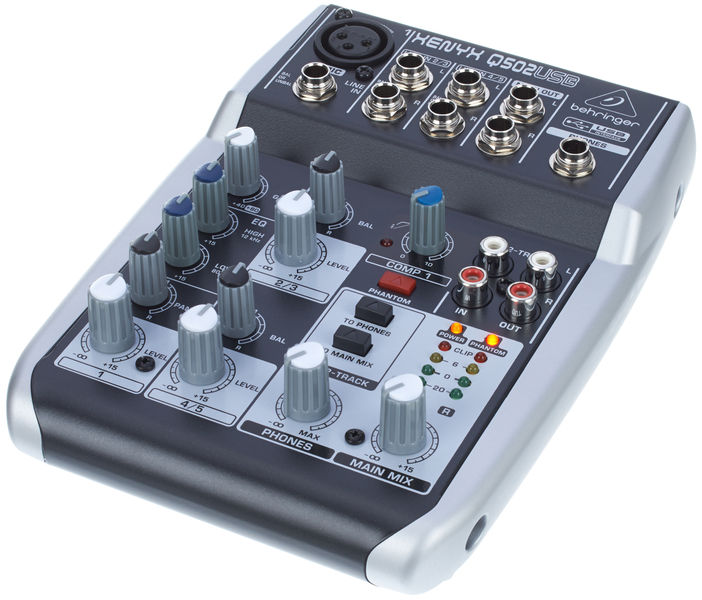 does behringer xenyx q502usb require a power supply