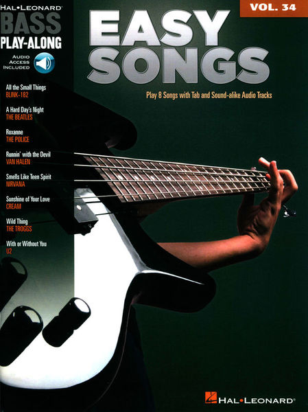 Hal Leonard Bass Play Along Easy Songs Thomann Belgie