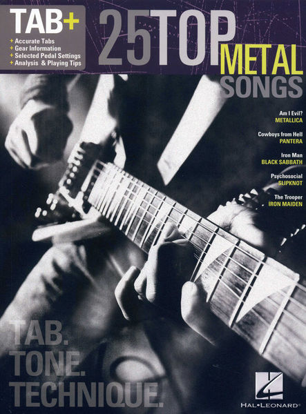 Tab+25 Top Metal Songs Hal Leonard