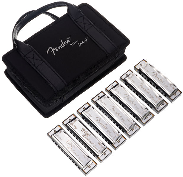 Blues Deluxe 7 pack with case Fender