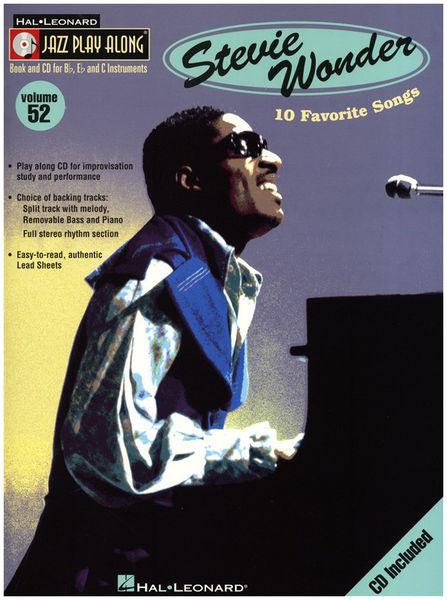 Jazz Play-Along Stevie Wonder Hal Leonard