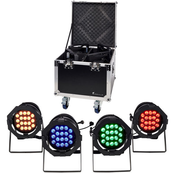 LED Par 64 CX-6 Tourpack 4 B Stairville