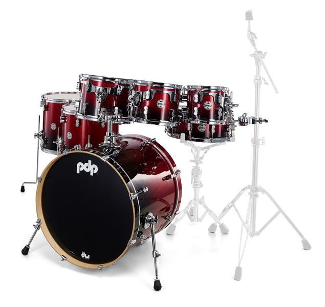PDP CM7 Rock Red to Black DW