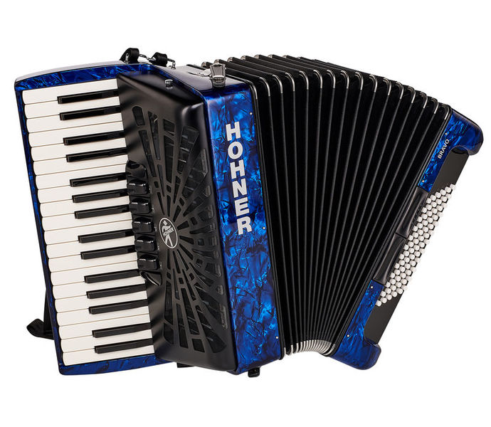 Bravo III 72 Blue silent key Hohner