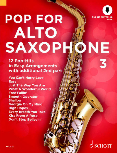 Pop For Alto Saxophone 3 Schott