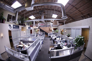 Firmensitz in Santa Monica, Kalifornien