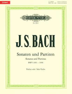 Edition Peters Bach Sonatas Partitas Violin Thomann United States