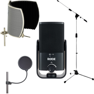 Rode NT USB Mini Micscreen Bundle – Thomann Norway Rode NT USB Mini Microphone with Headphones | Gear4music